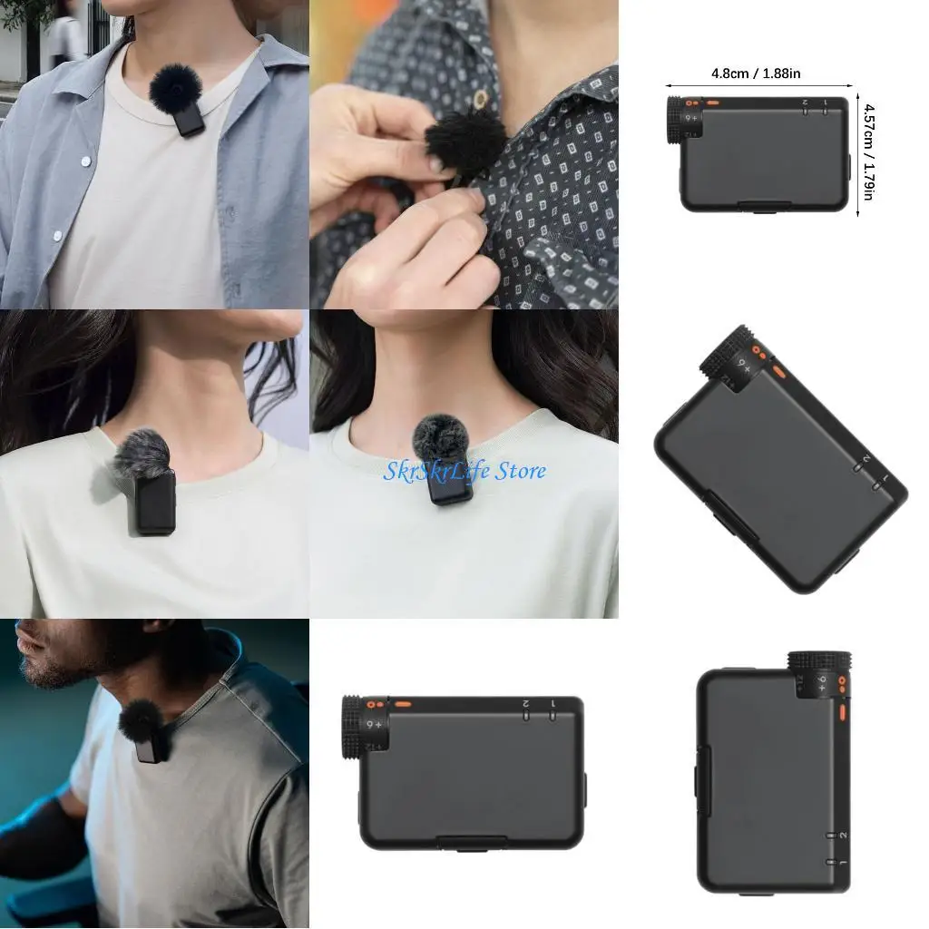 

E65E Miniature Sound Receiver for Mics Mini Mobile Recording 2.4GHz Transmission Instants Setups 30g Portable Solution