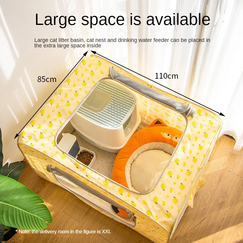 

Folding Pet Cage with Cat Litter, Dog Tent, Puppies and Puppies, Maternity Room