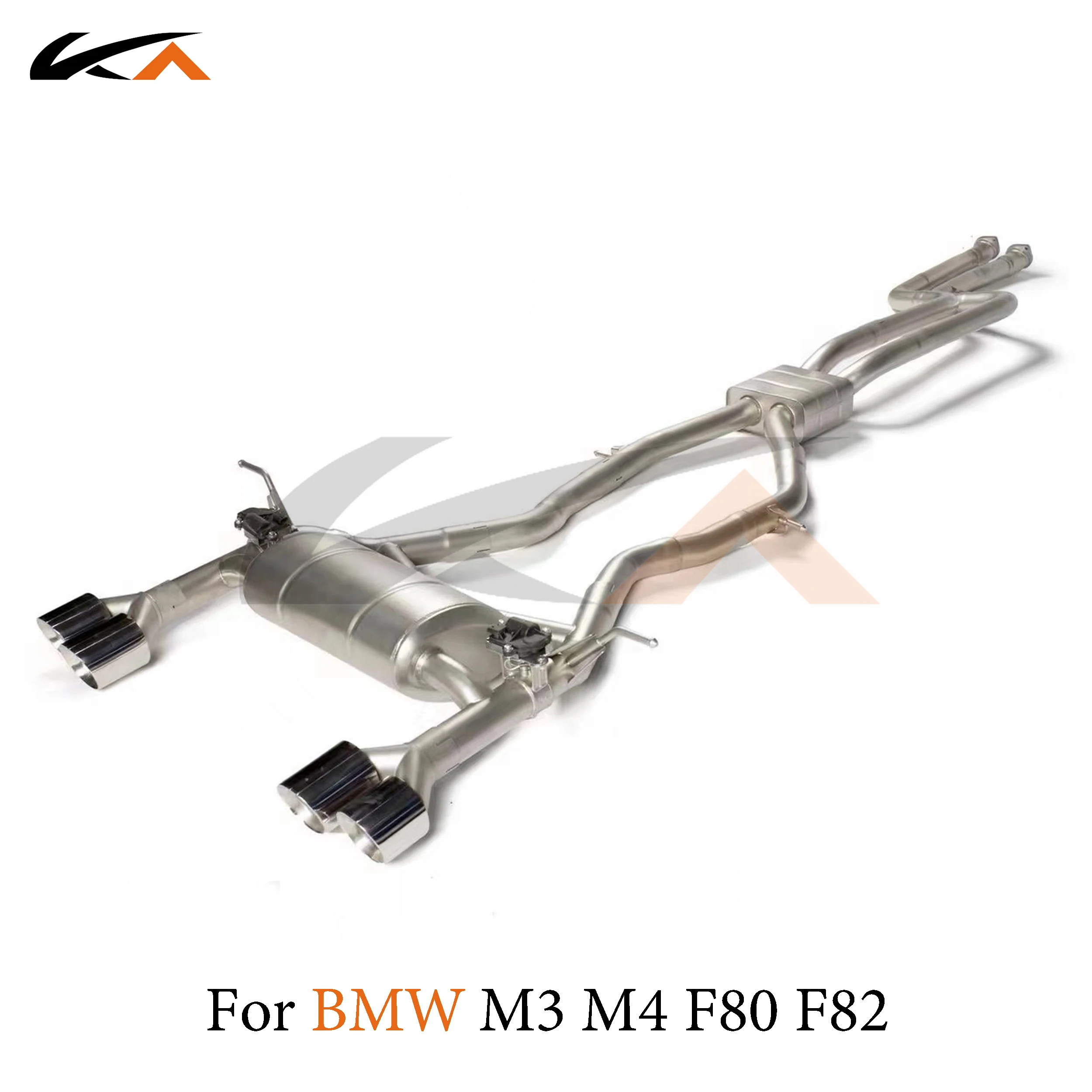 KA Tuning exhaust system parts stainless catback for BMW M3 M4 F80 F82 rear section performance muffler valve