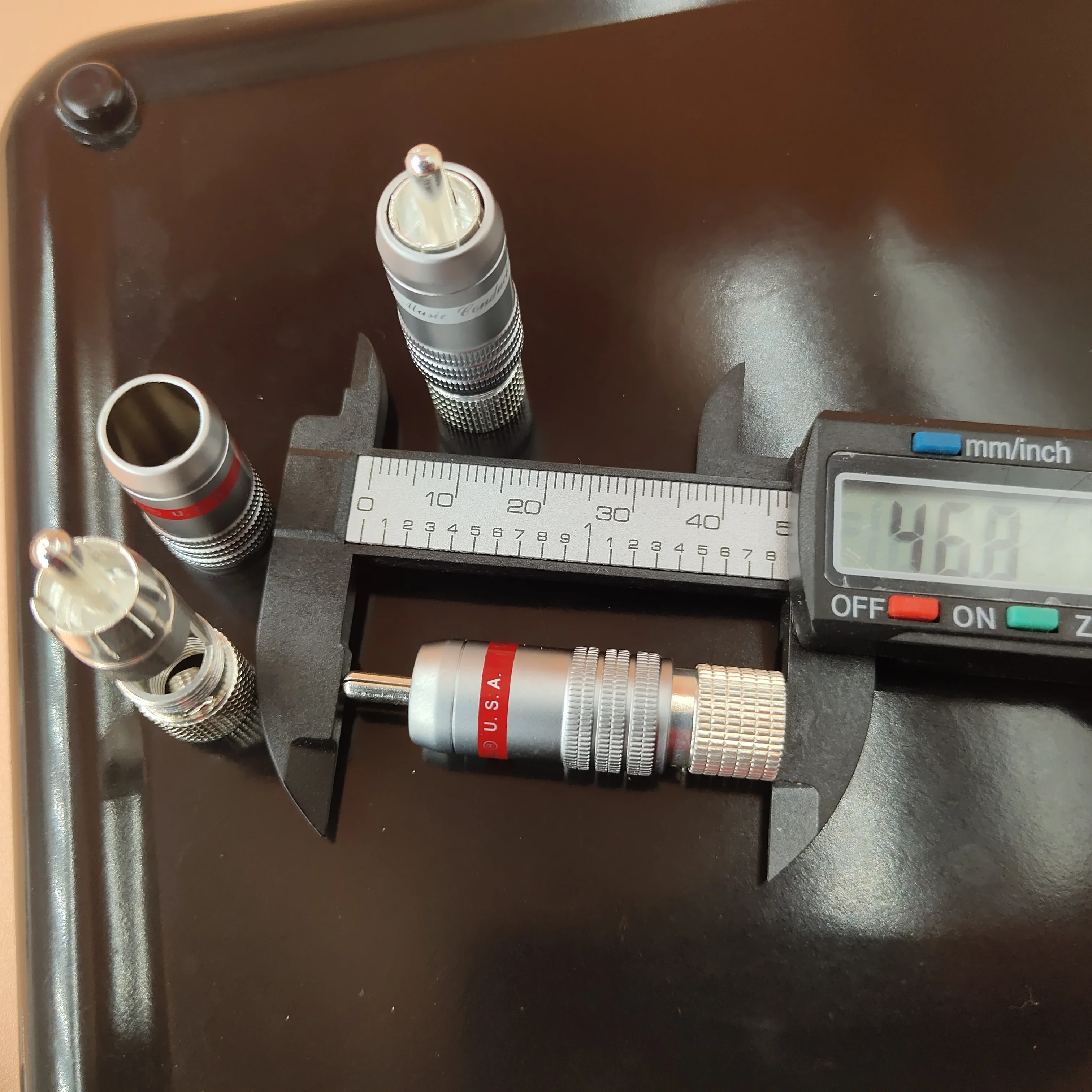CMC คุณภาพสูงเงินปลั๊ก RCA Hi-End DIY ชาย Audio Video ปลั๊ก RCA แจ็คเชื่อมต่อสำหรับ8มม.สูงสุดสายไฟ8ชิ้น/ล็อต