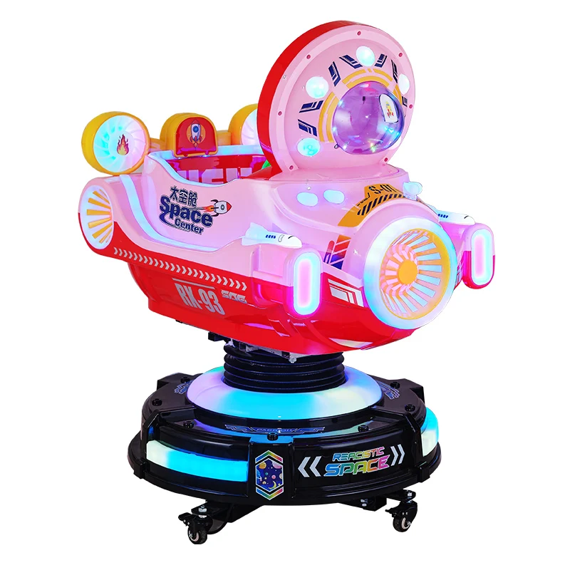 Reasonable Price Children's Rotating Aircraft Rocking Horse Car Commercial Coin Operated Kiddie Rides Swing Game Machinepromote