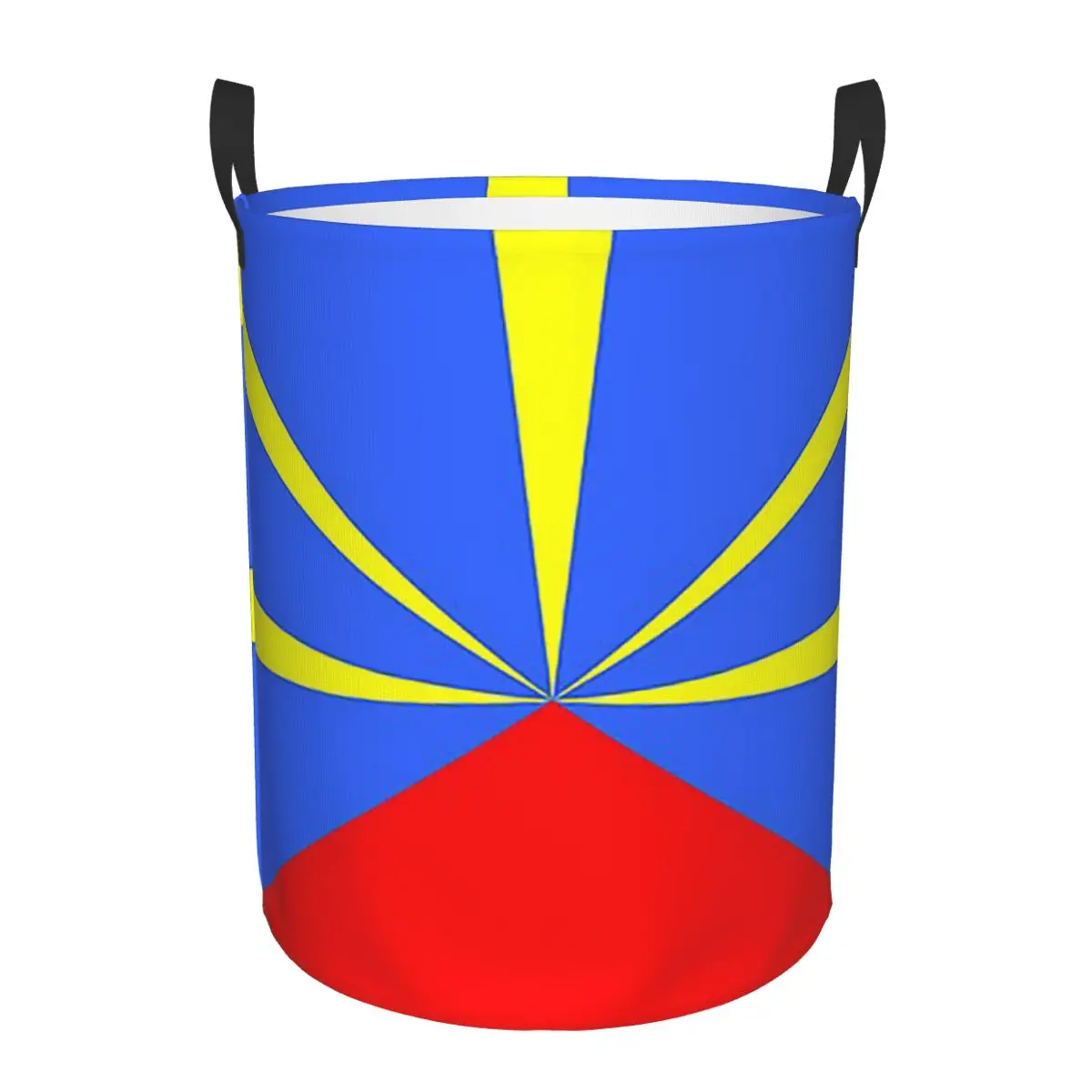 

974, корзины для грязного белья с флагом острова Реюньона, складная большая водонепроницаемая корзина для хранения одежды для дома, детская
