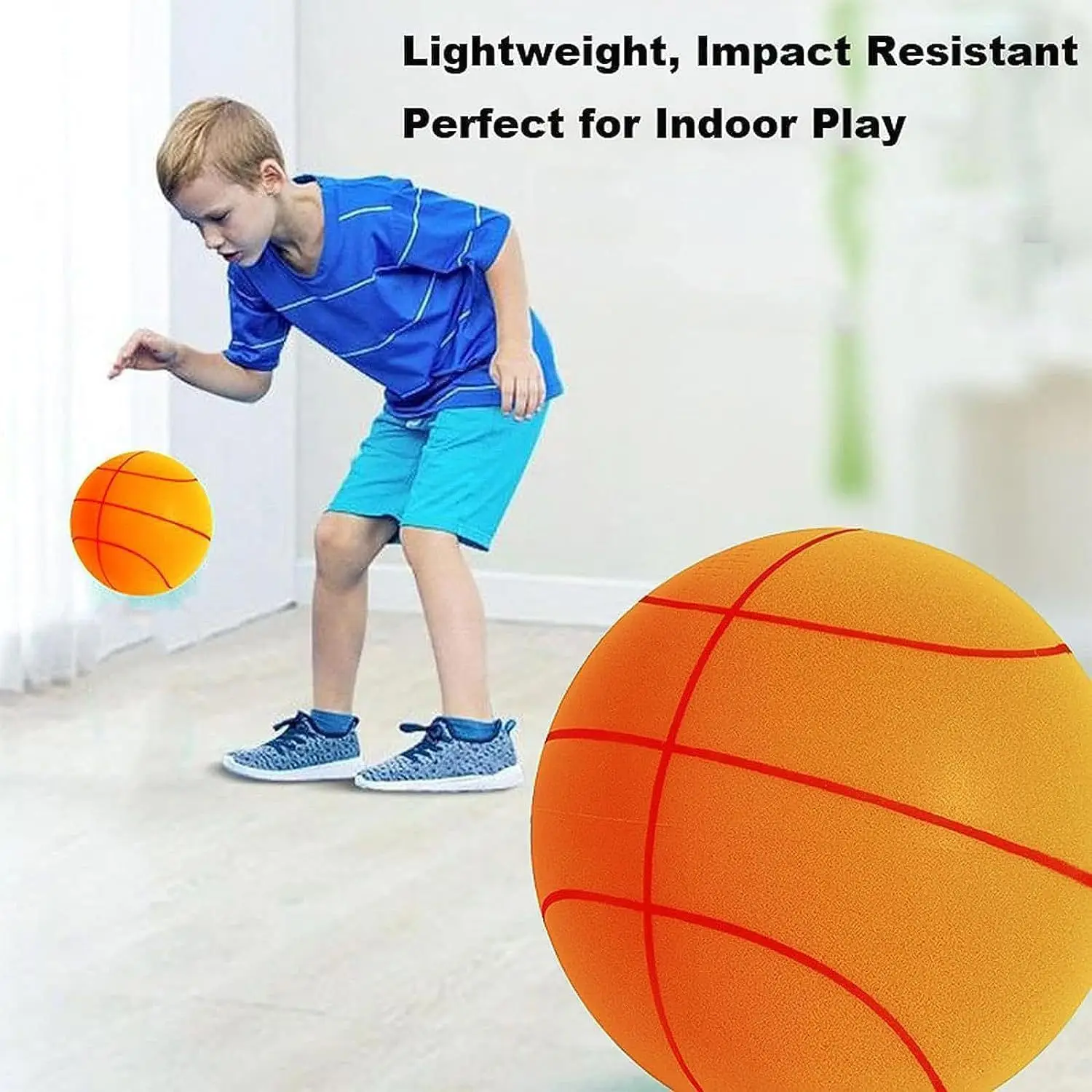 Silent Basketball 2024, verbesserter Airless-Basketball, Quiet Bounce Dunk Basketball, Schaumstoff-Basketball, Dribbling, Indoor Silent BallGeschenk