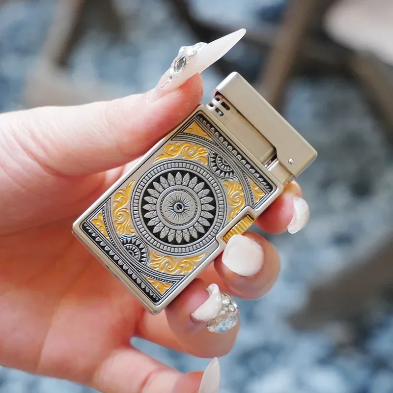 CHIEF Second-generation New Rotary Decompression Creative Lighter Personalized Windproof Durable Carved come on Lighter