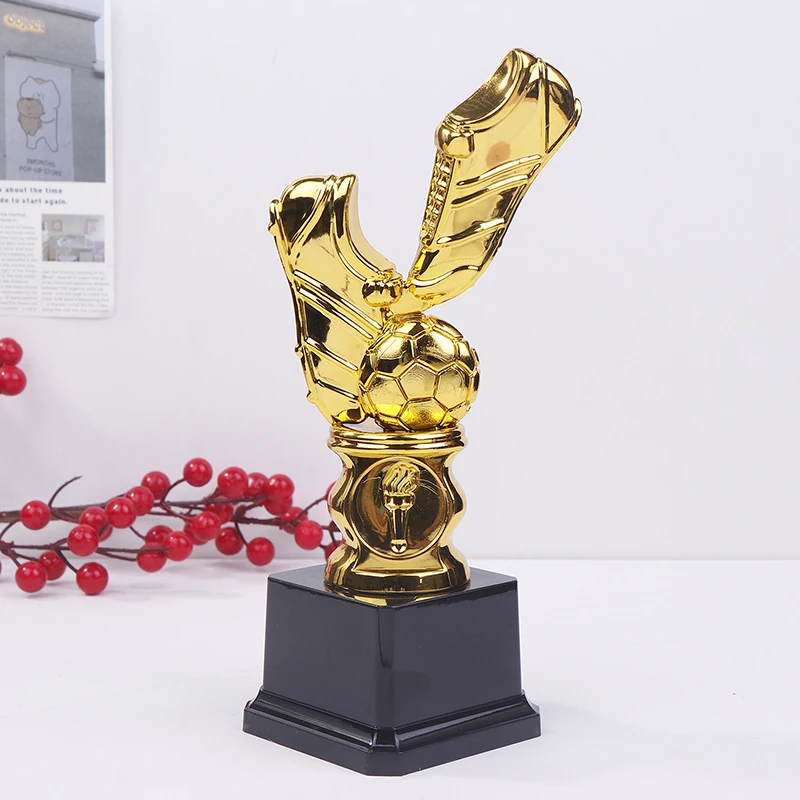 Trofeo de Bota de Oro de Fútbol, Trofeo Dorado para Ganador, Premio de Fútbol, Trofeo de Bota de Oro, Recuerdo de la Mejor Bota de Fútbol