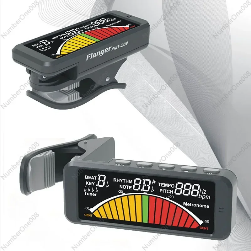 FMT-209 Sintonizzatore per schermo a colori super grande Metronomo per chitarra elettrica, basso, violino