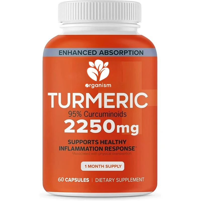 

Куркумин содержит черный перец, экстракт куркумы 2250 мг, 95% содержания куркумы, 60 капсул.