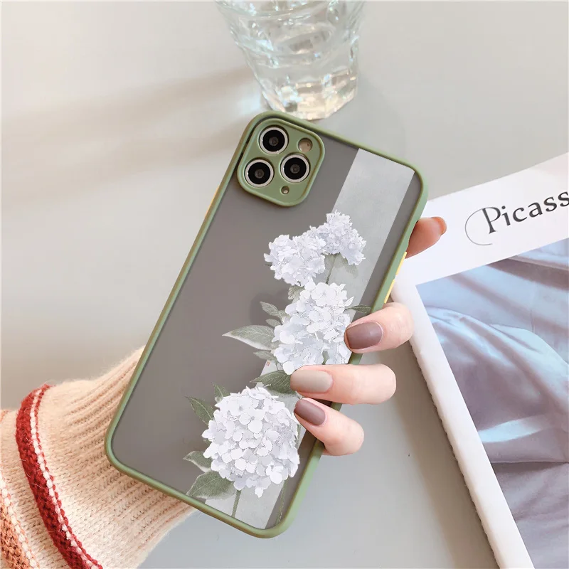 Vintage Rose Flower Phone Case for iPhone 16 Promax 7 8 Plus SE2 X XR XS MAX 12 13 11 14 15 Pro Max Back Shockproof Cover Fundas