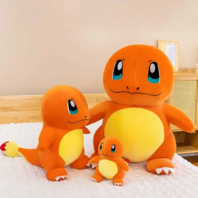 Pokemon Charmander Plush Toys Pokémon Anime Plushie Doll 25-85cm Kawaii Soft Pillow Stuffed Christmas Birthday Gift for Children