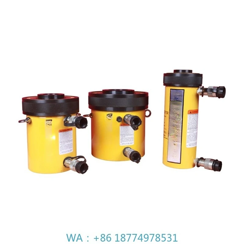 

Hand Pump 700BAR/10000PSI Push Pull Center Hole Steel 20tSame RCH-202 Single Acting Hollow Hydraulic Cylinder Jack