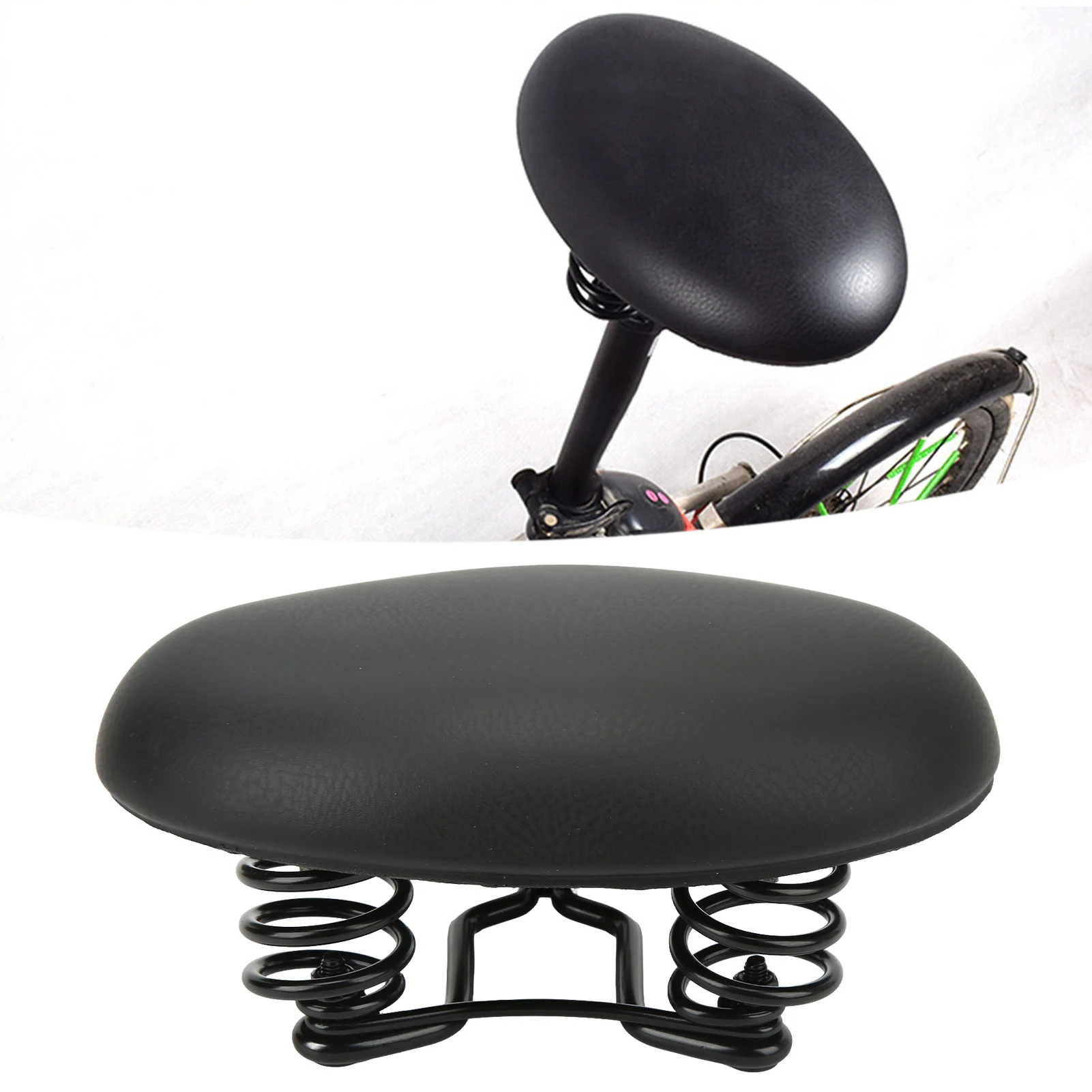 Noseless Bicycle Saddle Mountain Bike Seat Super Soft Shock Absorbing Seat Cushion for Folding Bike