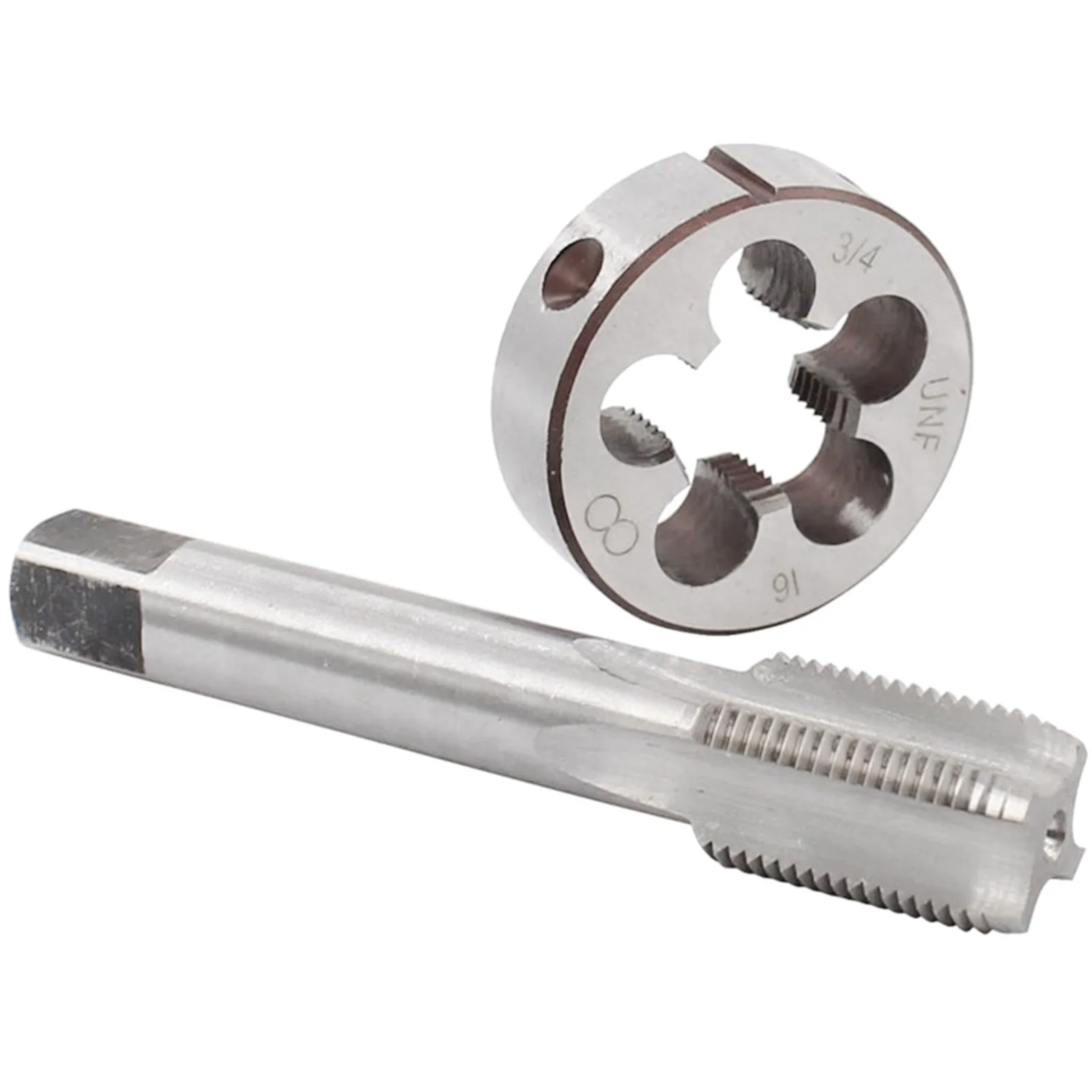 Thread Die Set Precision Threading Tap and Die Kit for Machinery Manufacturing Metalworking Tools Durable High Speed Steel