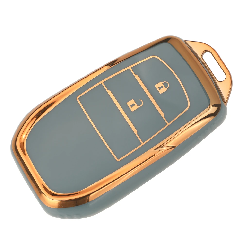 jingyuqin TPU Auto Remote Car Key Case Cover For Toyota CHR Hilux Fortuner Land Cruiser 200 Camry Corolla Crown RAV4 Highland