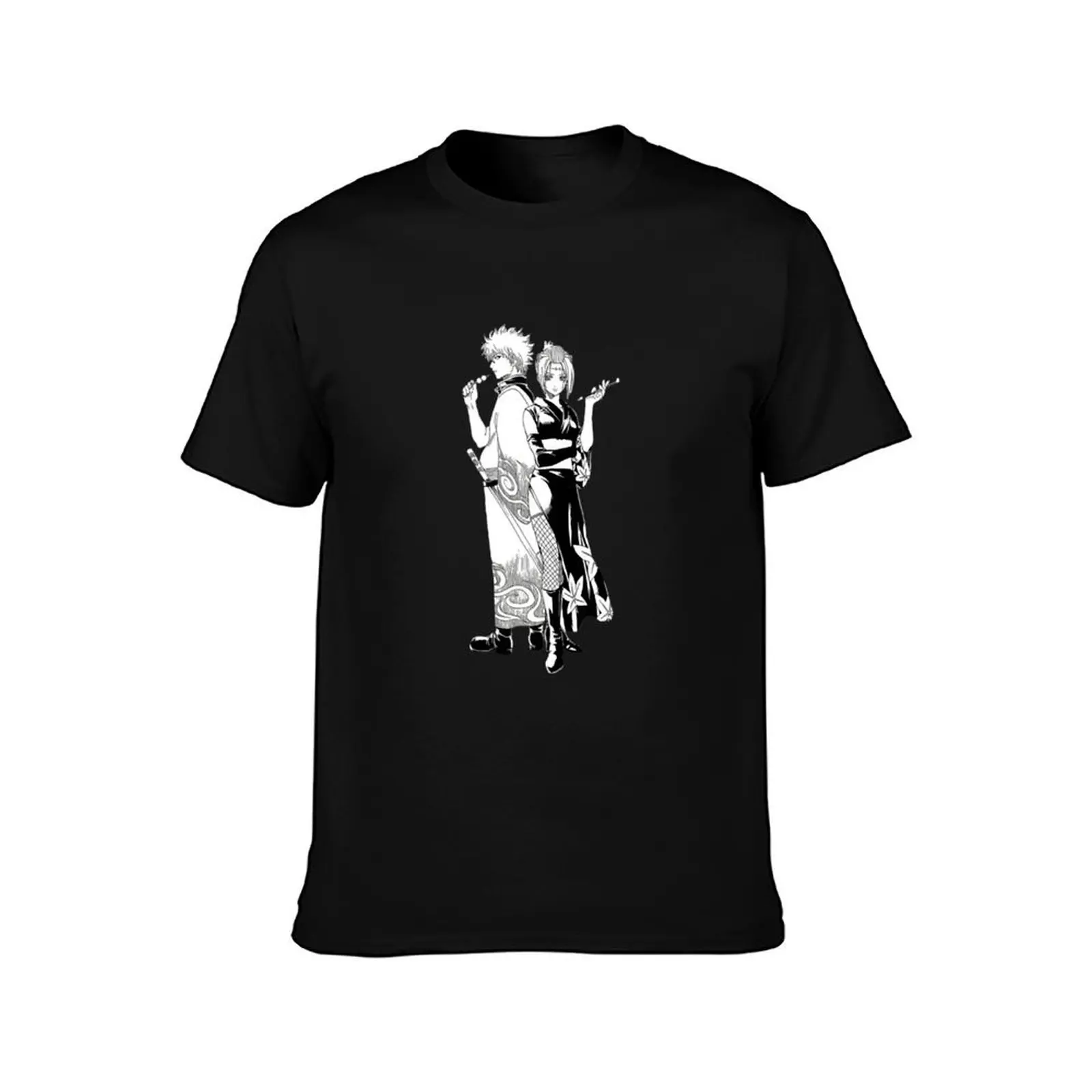 gintoki and tsukuyo T-Shirt Graphic Print Short Sleeve T-Shirt