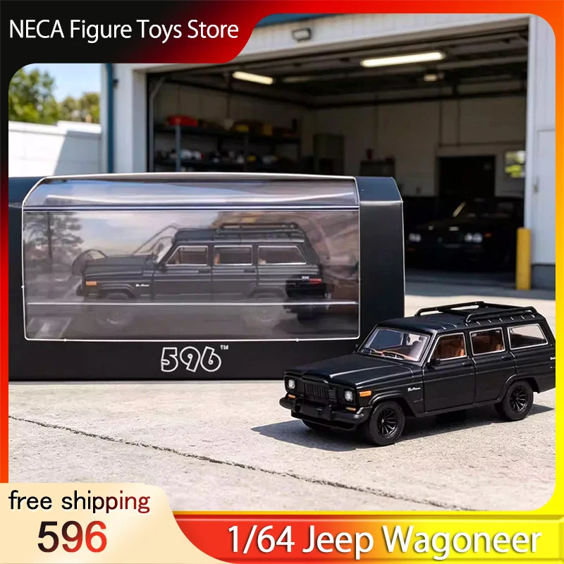 

596 1:64 Classic SUV Diecast Model Car, Matte Black Alloy Off-Road Vehicle Collectible Miniature Toys Gifts for Adults & Kids