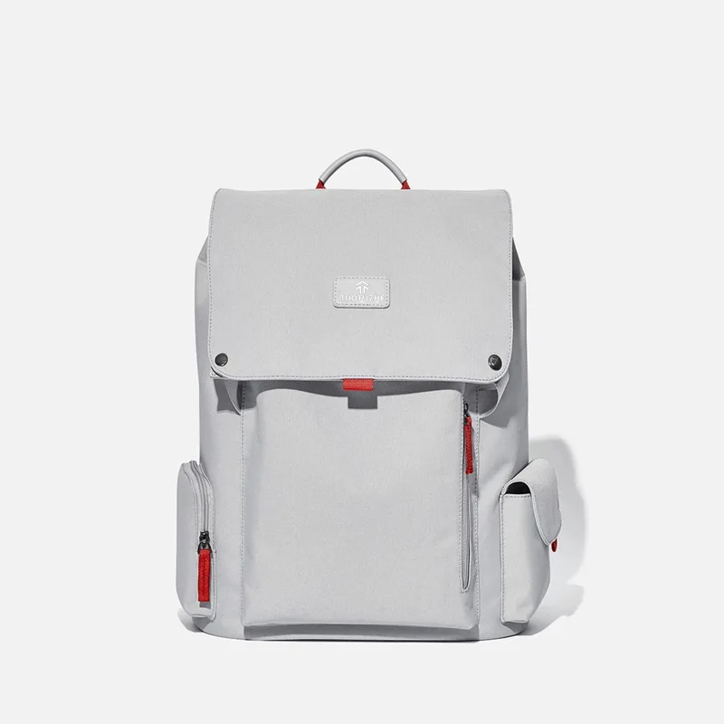 حقيبة ظهر للكمبيوتر للرجال من القماش، حقيبة مدرسية عالية الجودة، ذات سعة كبيرة، حقيبة سفر للتنقل لطلاب الجامعات