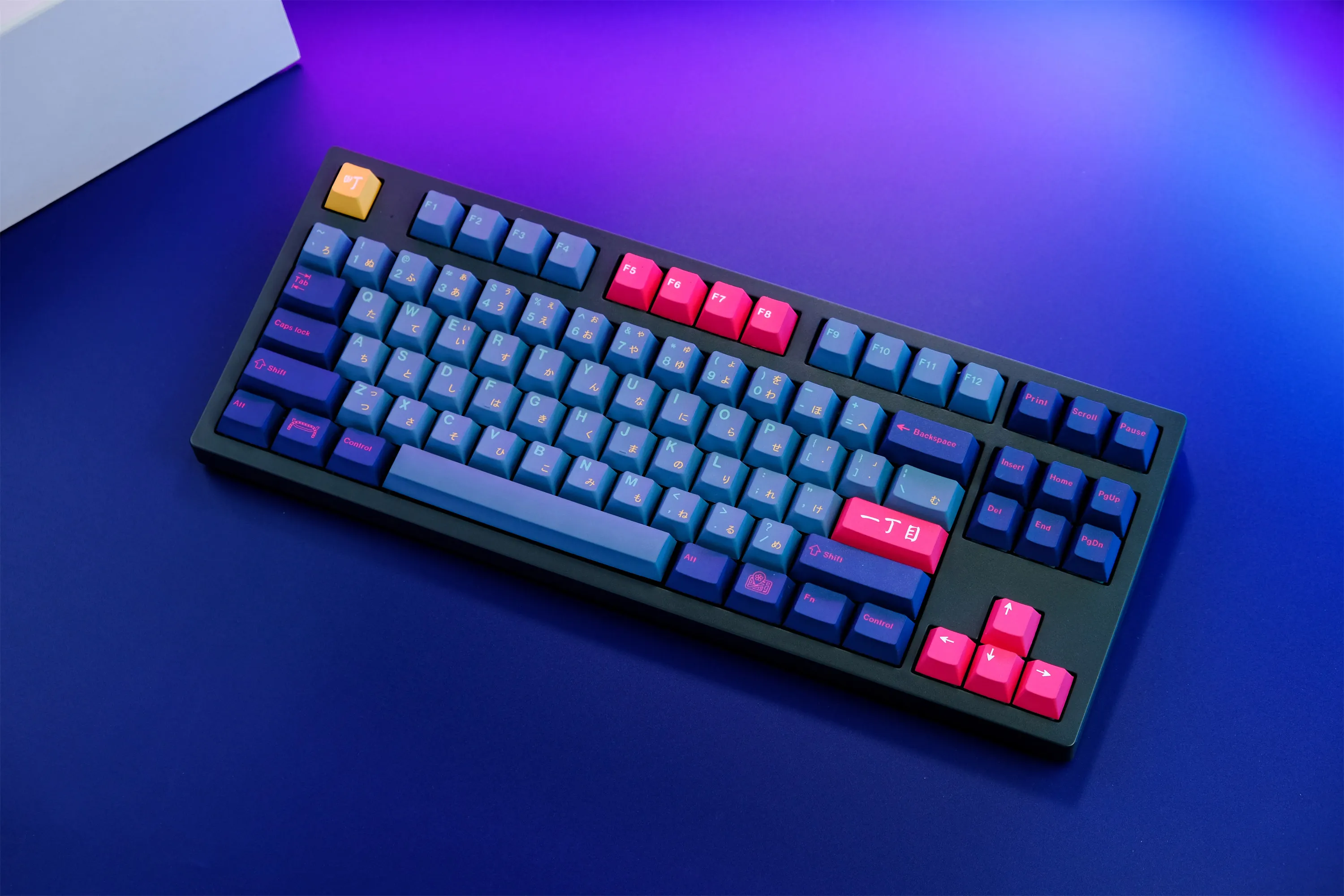 GMK Kabukicho Keycap, 129 Keys PBT Keycaps Cherry Profile DYE-SUB Personalized GMK Keycaps For Mechanical Keyboard