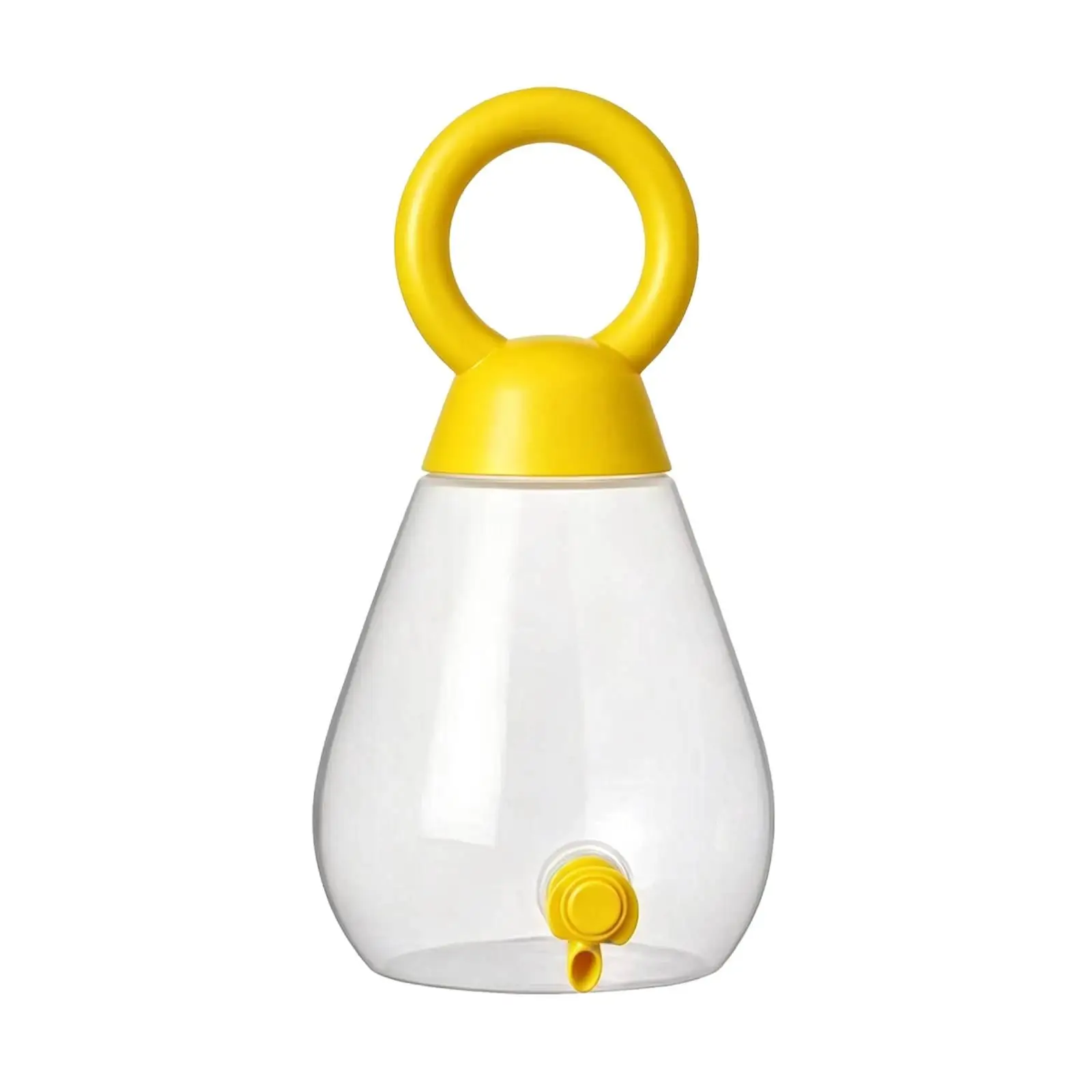 Space Saving Beverage Dispenser with Big Handle and Spigot for Family Gatherings Clear Plastic Pitcher for Lemonade Juice Tea