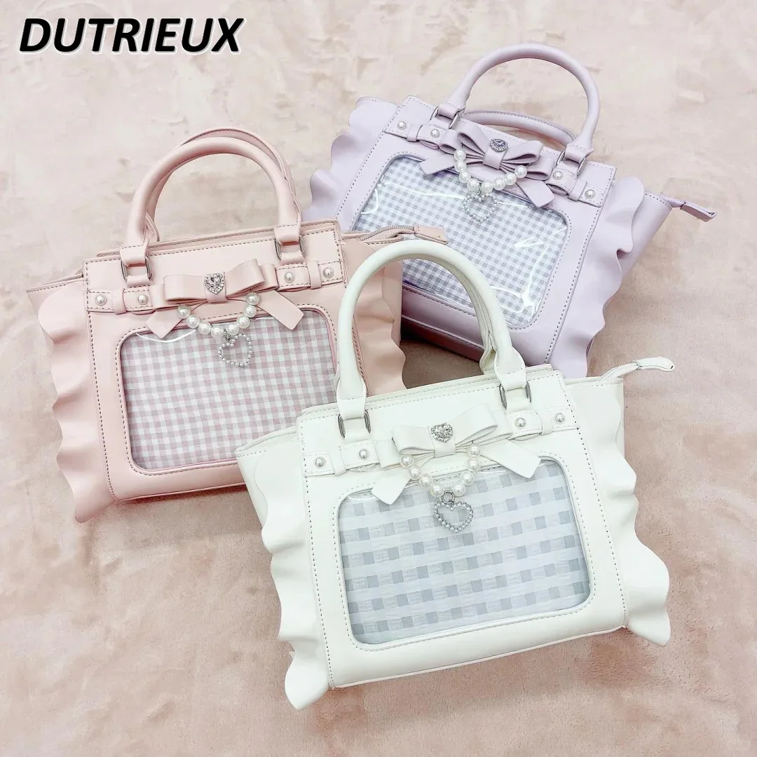 Fashion Japanese Style Mine Series Spring Autumn Ladies Bags Portable Messenger Bag 2024 New Volume Lace Women's Handbags