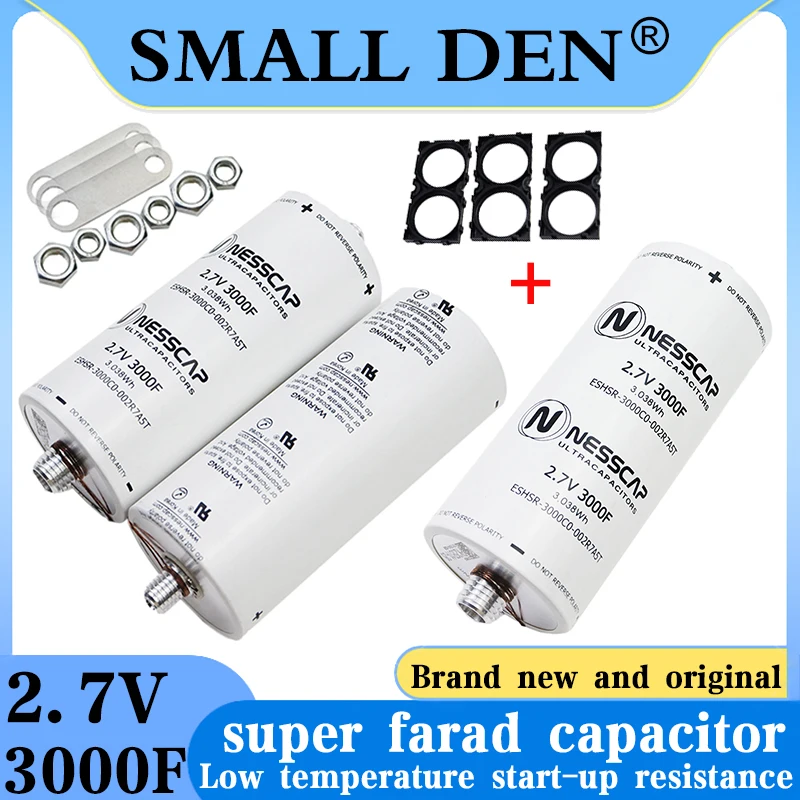 

original 2.7V 3000F 2.7V3400F Super Farad capacitor high current 3400F 16v500f Automotive Rectifier Module Starter Ultracapacito