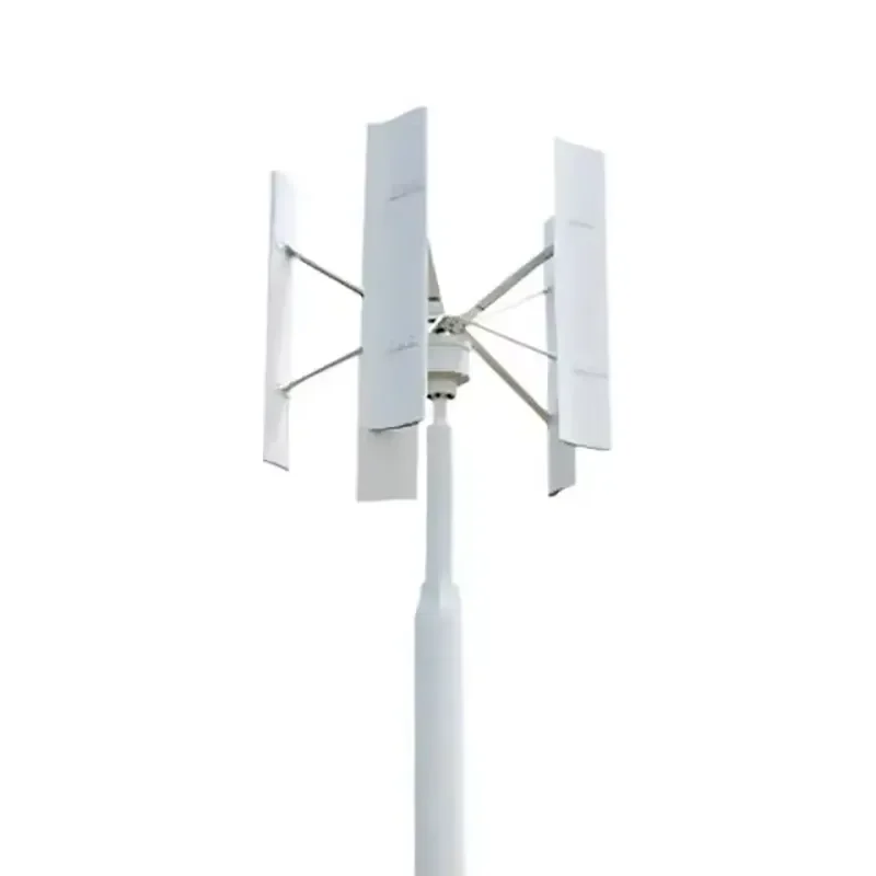 High Quality Vertical Wind Turbine 800w 2000w H12 Series 3kw 48v Electromagnetic Brakes