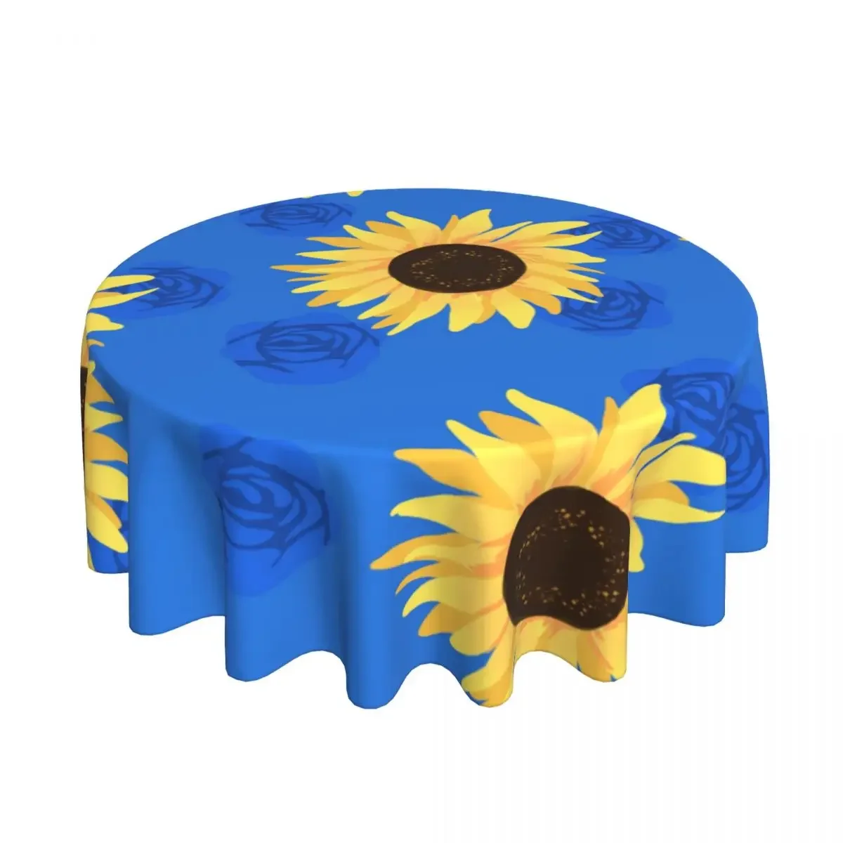 DIY Custom Circular Decorative Long Tablecloth With 60 Inch Bright Color And Anti Oil Stains Suitable For Restaurant Kitchens