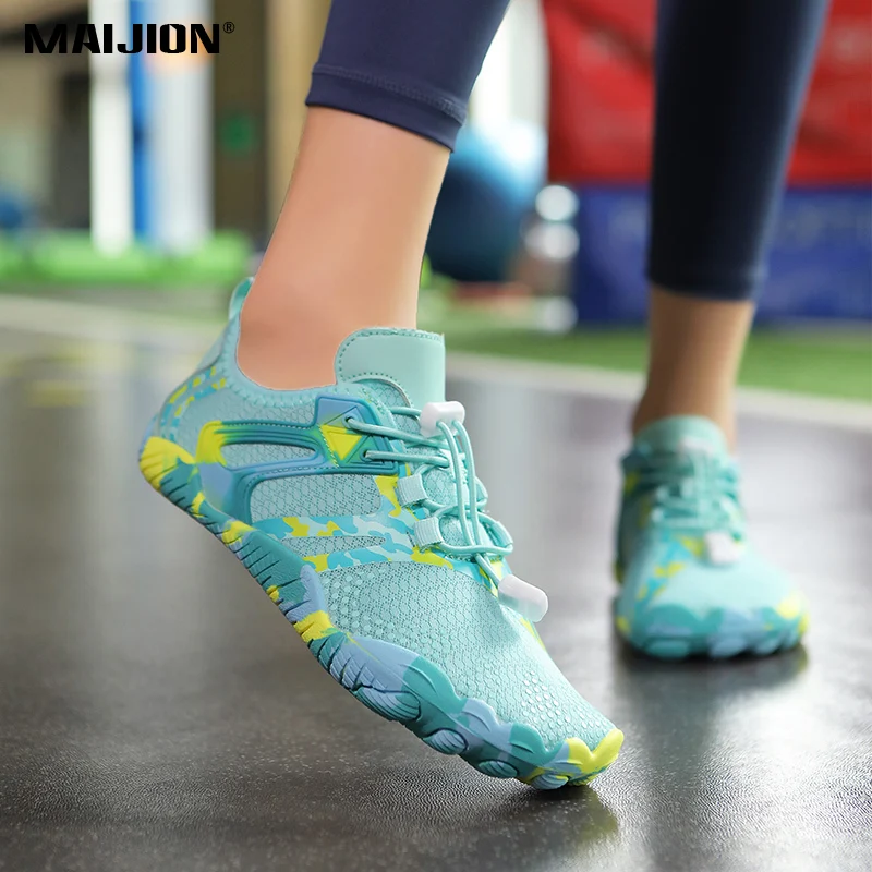Light Breathable Men's Cross-Training Shoes Women Elastic Soft Sole Yoga Fitness Sneakers Non-slip Outdoor Indoor Exercise Shoes