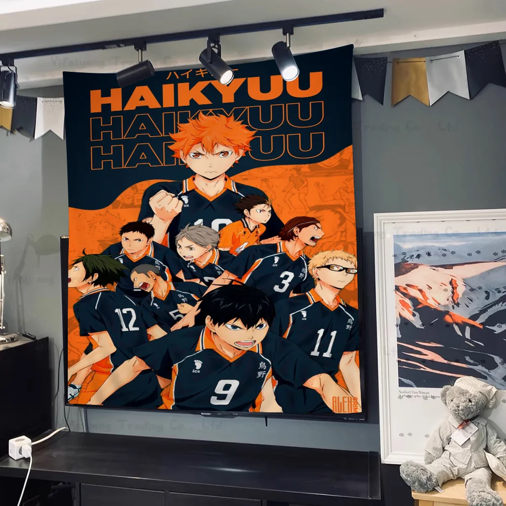 Japan Cartoon Anime Haikyuu! Anime Tapestry For Living Room Home Dorm Decor Home Decor