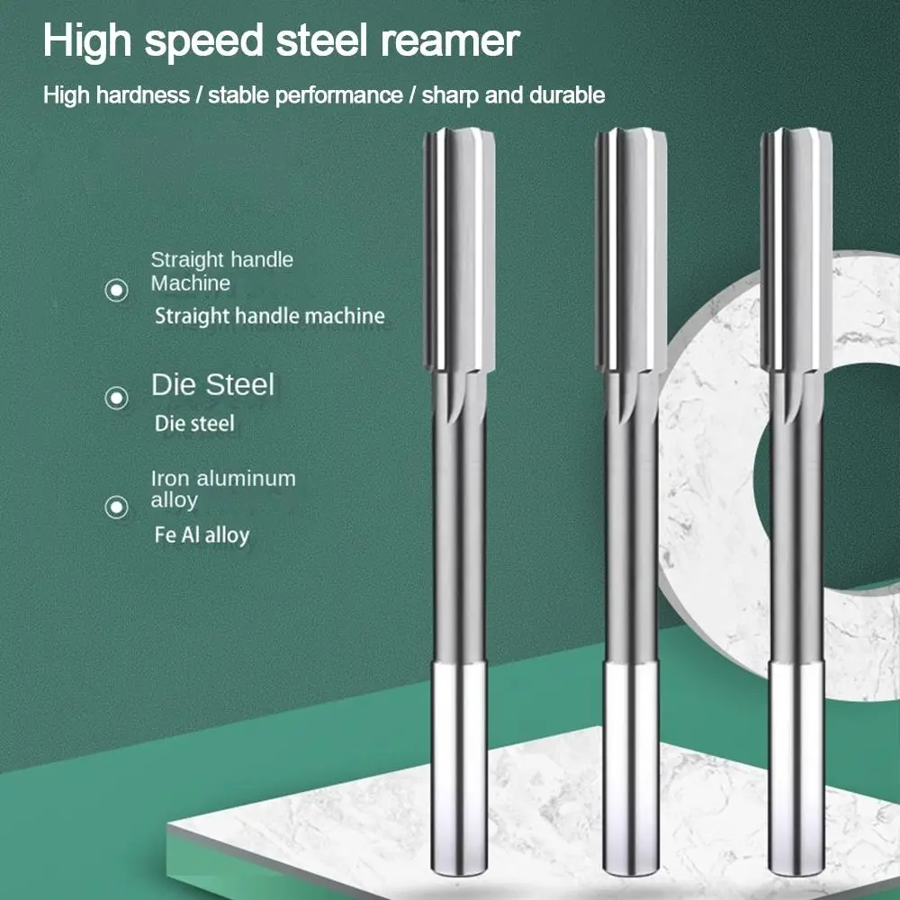HSS H7 Machine Reamers 2-8mm Straight Shank Chucking Reamer Metal Cutter Tool Straight Reamer