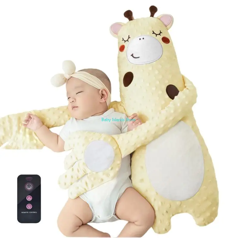 K92D وسادة مهدئة للوقاية من الدهشة لحديثي الولادة، لعبة دمية على شكل حيوان كرتوني جميل لحديثي الولادة من أجل نوم مريح #3