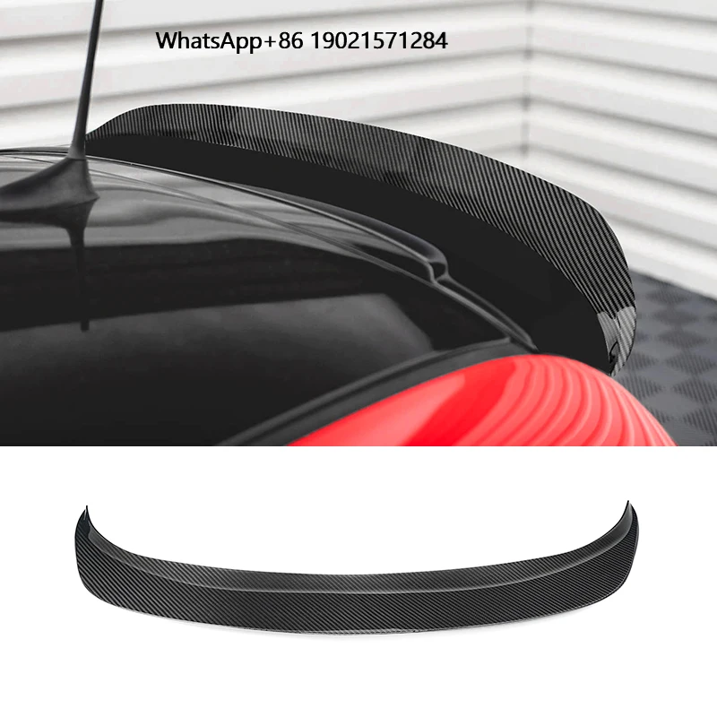 Carbon Fiber Auto Sport Wing Rear Trunk Spoiler for Abarth/Fiat 500 2012-2019 True Carbon Fiber Exterior Accessory