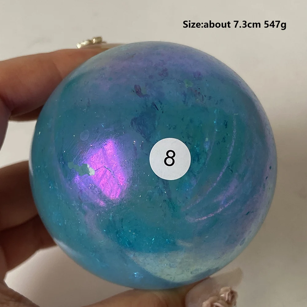 Natural Sodalite Ocean Jasper Blue Onxy Phoenix Stone Mix Crystal Sphere Spiritual Energy Home Decoration Gift