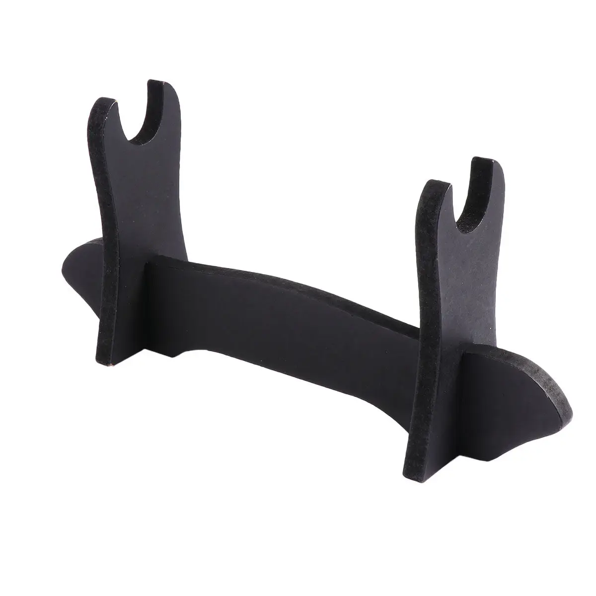 2Pcs Display Shelf Retro Wooden Holder Black Display Stand Organizer for Tanto Flute Storage