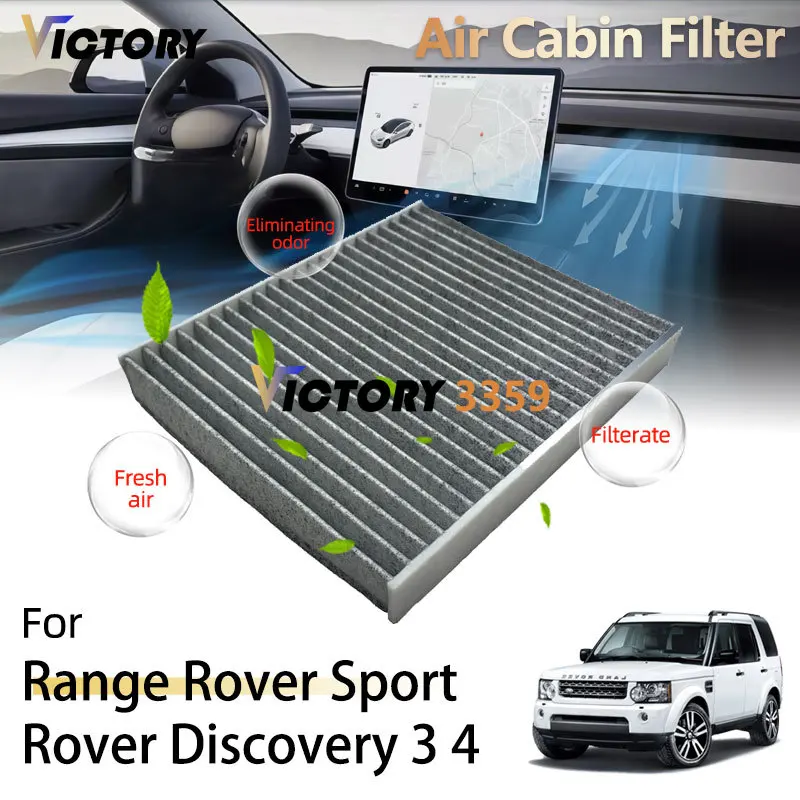 

Воздушный салонный фильтр для Land Range Rover L320 Sport Rover Discovery 3 LR3 Discovery 4 LR4 L319, автомобильные аксессуары JKR500020 LR023977
