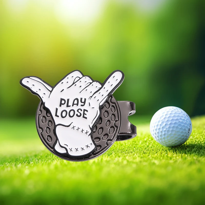 Creative Play Loose Golf Ball Marker with Hat Clip Golf Supplies Baseball Cap Magnetic Clips Accessories Jewelry Gift for Golfer