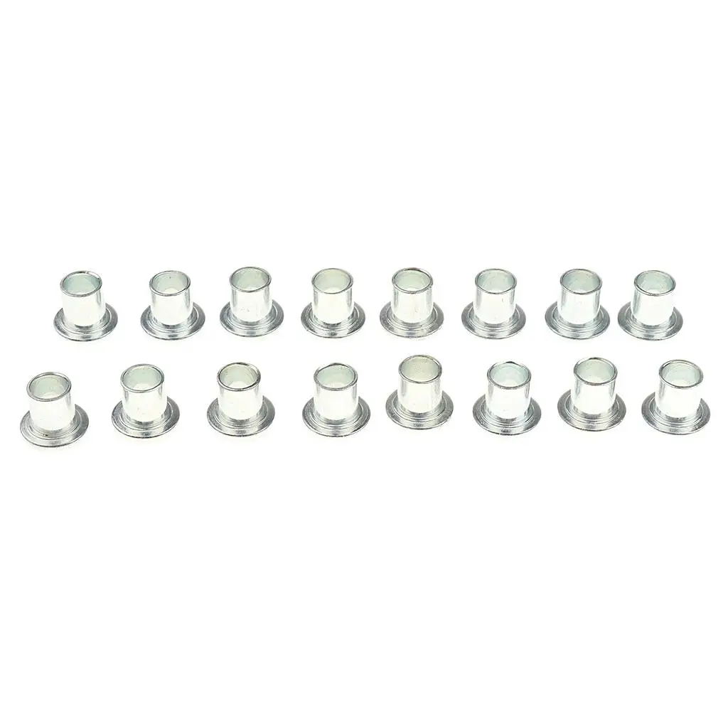 16 Pieces 8mm Iron Inline Roller Skate Wheels Accessories Center Bearing Bushings Spacer Durable Skates Shoes Replacements Parts