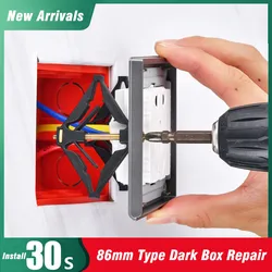 86mm Type Dark Box Repair Screw Manganese Steel Socket Old Fixed Cassette Wall Repairer Replace Electrician Accessories 4/10pcs