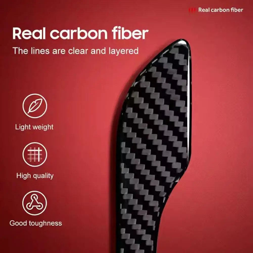 

4Pcs Car Door Handle Wrap Cover Decorative Stickers Anti-scratch For Tesla Y Juniper 2021-2025 ABS Protector Sticker