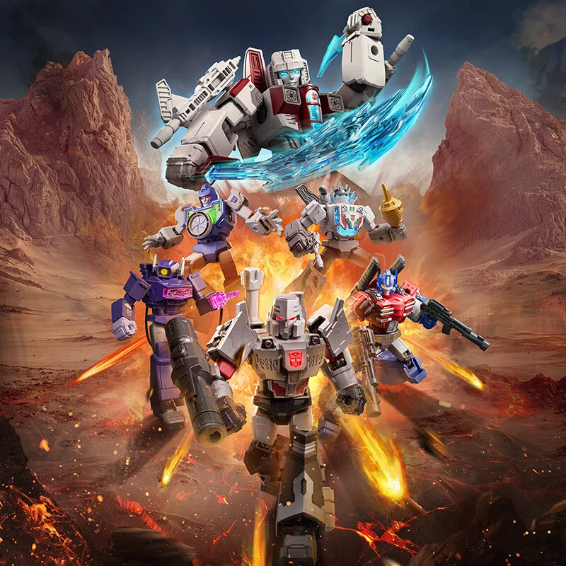 BLOKEES Transformers SHINING VERSION V04 LED Lights IDW MEGATRON OPTIMUS PRIME SG STARSCREAM SHOCKWAVE Action Figure Assembly