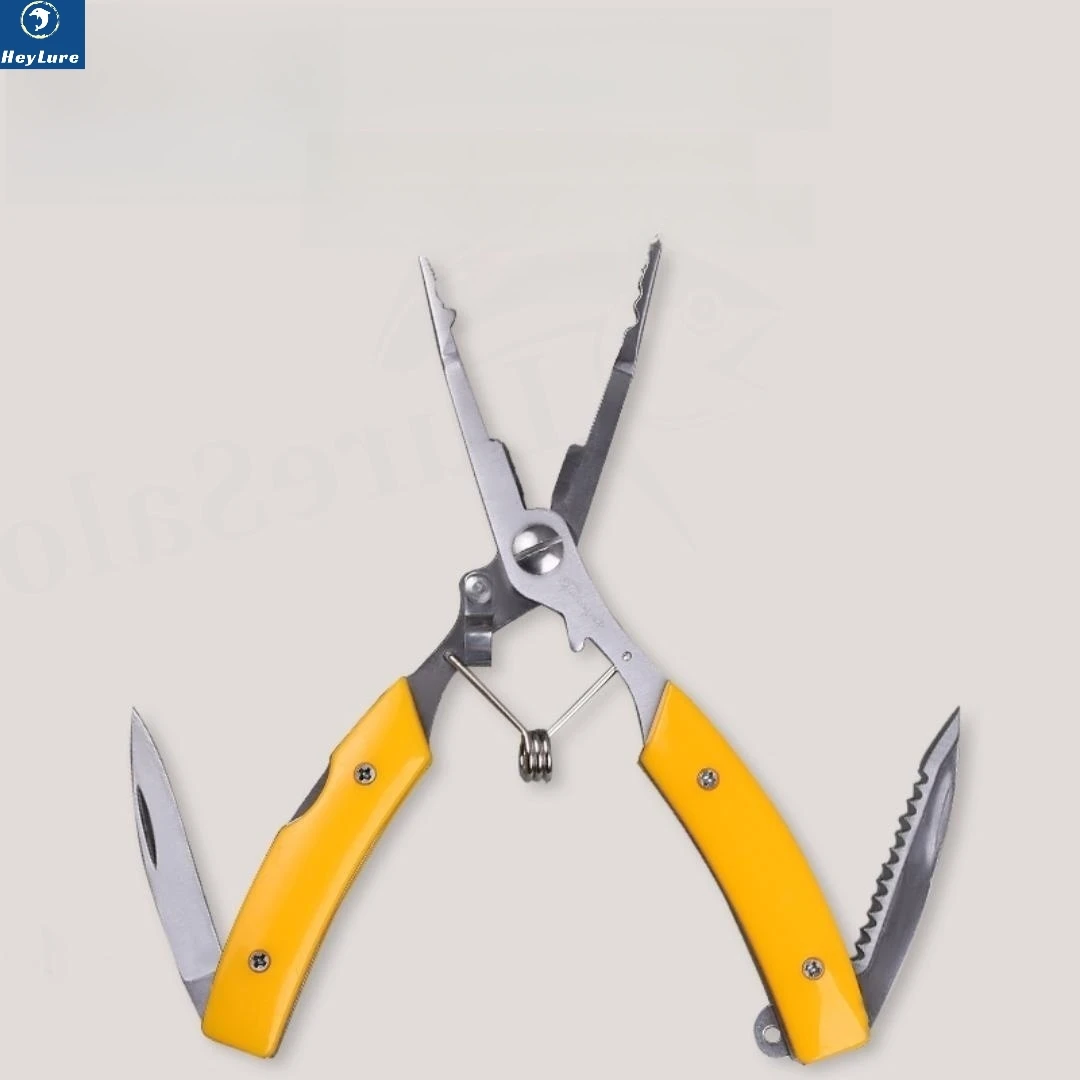 Multifunctional Fishing Pliers with Gear Rust Resistant Stainless Steel Cutter Scissor Hook Remover Fishing Accessories HeyLure