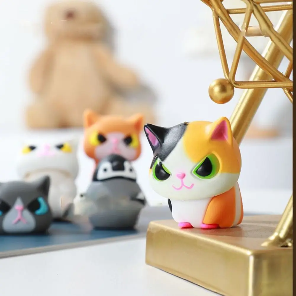 Funny Disguised As Cats Camouflage Animals Ornaments PVC Hand-made Animals Miniatures Cute Cartoon Cat Figurines Kid Toys