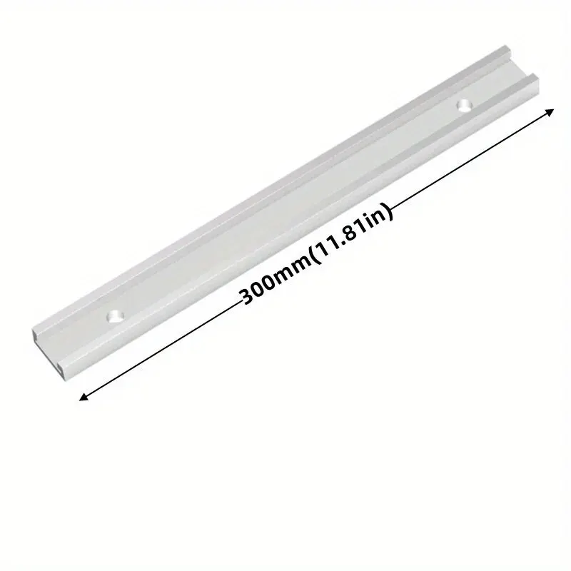 Aluminium T-track Slot Verstek Track Jig Armatuur T-Slot, 30/40/50 cm Houtbewerking Chute Rail, T Slider Armatuur Slot Slide Limiet Gids