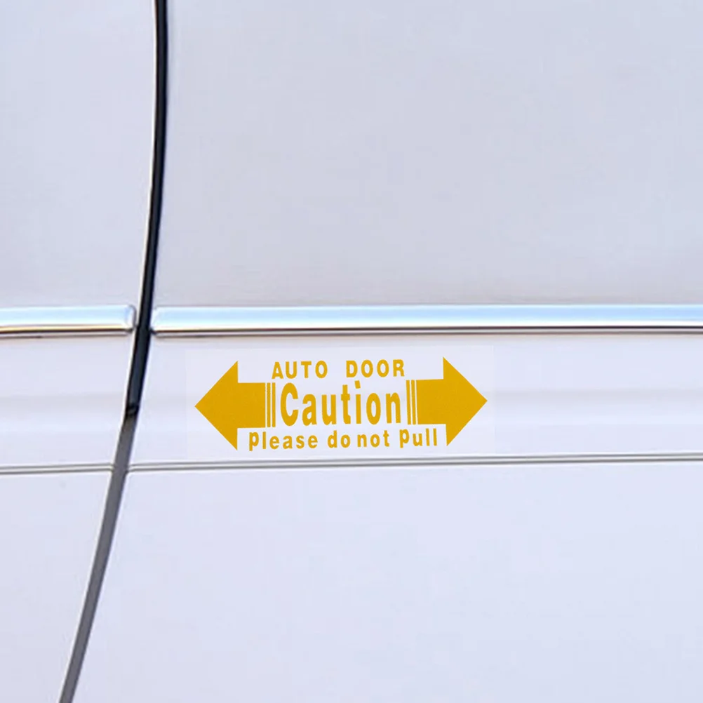 

4 шт. наклейки на дверь автомобиля, прочные водонепроницаемые предупреждающие знаки из ПВХ, простая установка, предотвращает повреждение, универсальная посадка, различные модели