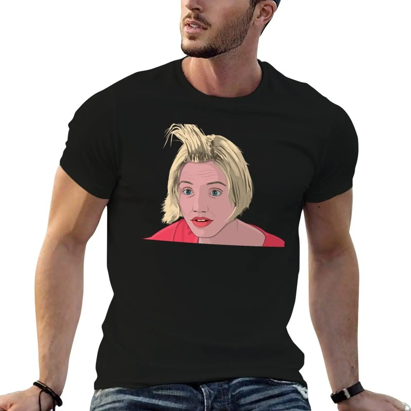 

Cameron Diaz With Funny Hairdo T-Shirt man graphic t shirt t shirts for man slim fit T-Shirt