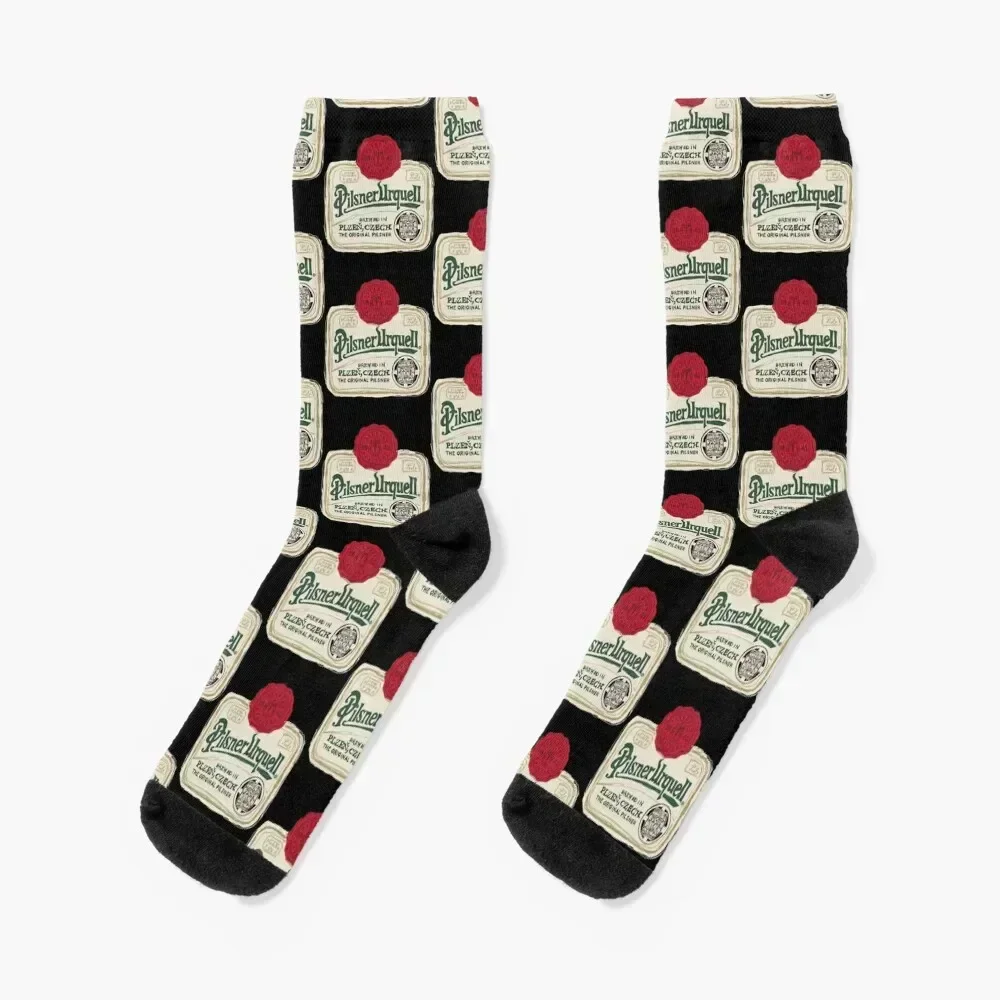 

Pilsner Urquell POP Classic . Socks hiphop Christmas Heating sock custom Girl'S Socks Men's
