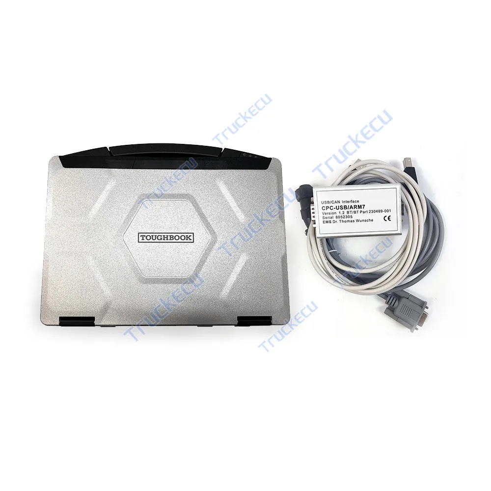 Kommunikation TruckCom Für Toyota BT ToyotaBT Gabelstapler + CF54 Laptop EMS CAN Suite USB CAN Interface ARM7 LKW-Diagnosetool