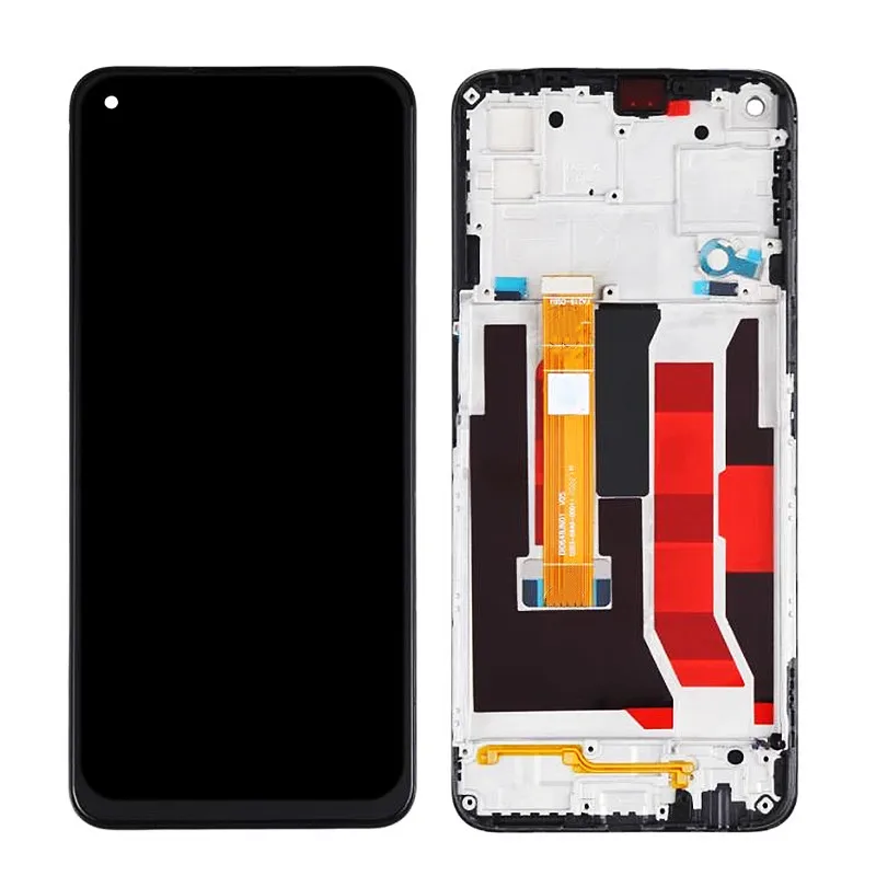 For OPPO A73 5G CPH2161 Realme V5 5G LCD Display Screen Touch Digitizer Assembly For Realme 7 5G RMX2111 With Frame Replace