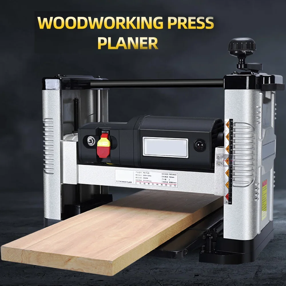 

2kw 317mm Woodworking Thicknesser Desktop Planing Tools Small Wood Thickness Planer Automatic Planing Machine