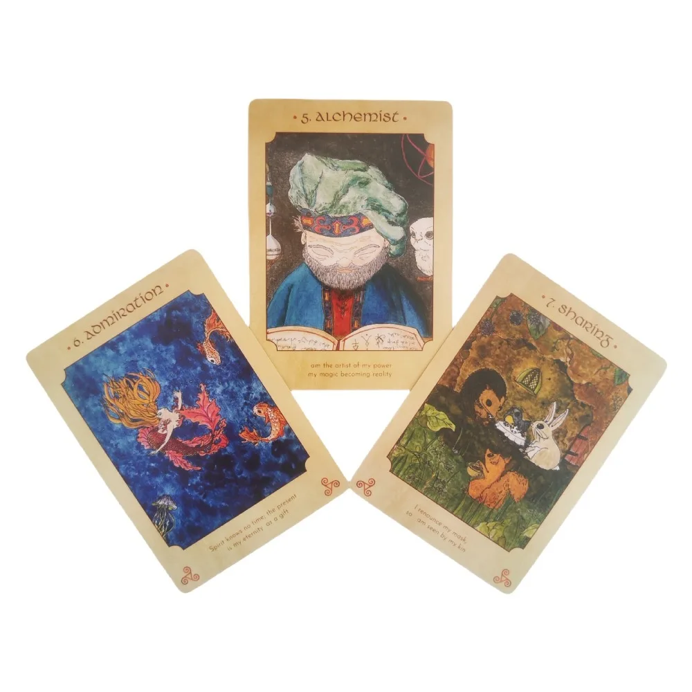 10,4 * 7,3 cm Anamchara Oracle: Be Guided By Your Loving Soul Companion 44 szt. Kart