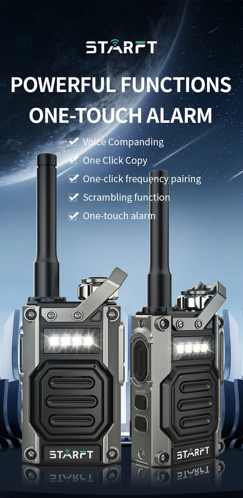 XA501 walkie-talkie long-distance professional civil outdoor Portable Mini Communication Radio Profesional PMR 446 Quality